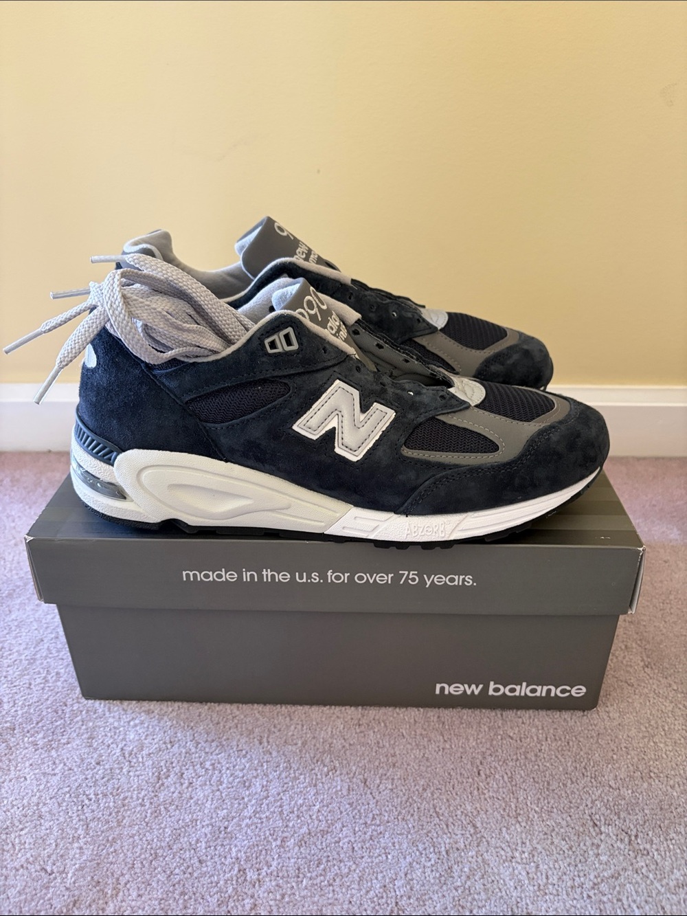 New Balance 990v2 Navy MiUSA